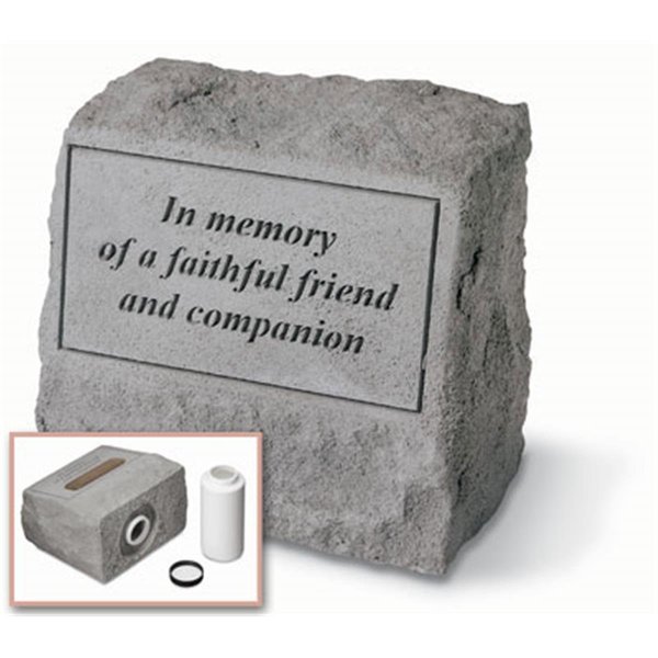 Kay Berry - Inc. In Memory Of A Faithful Friend - Headstone-Urn Memorial - 9.5 Inches x 8 Inches KA313586